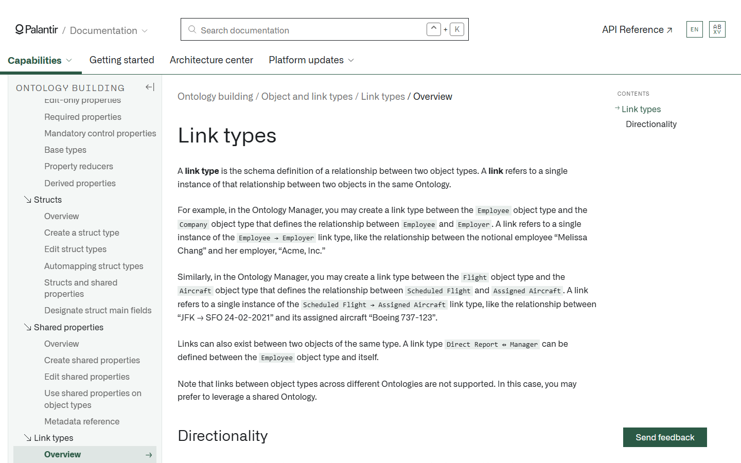 문서: Link types overview